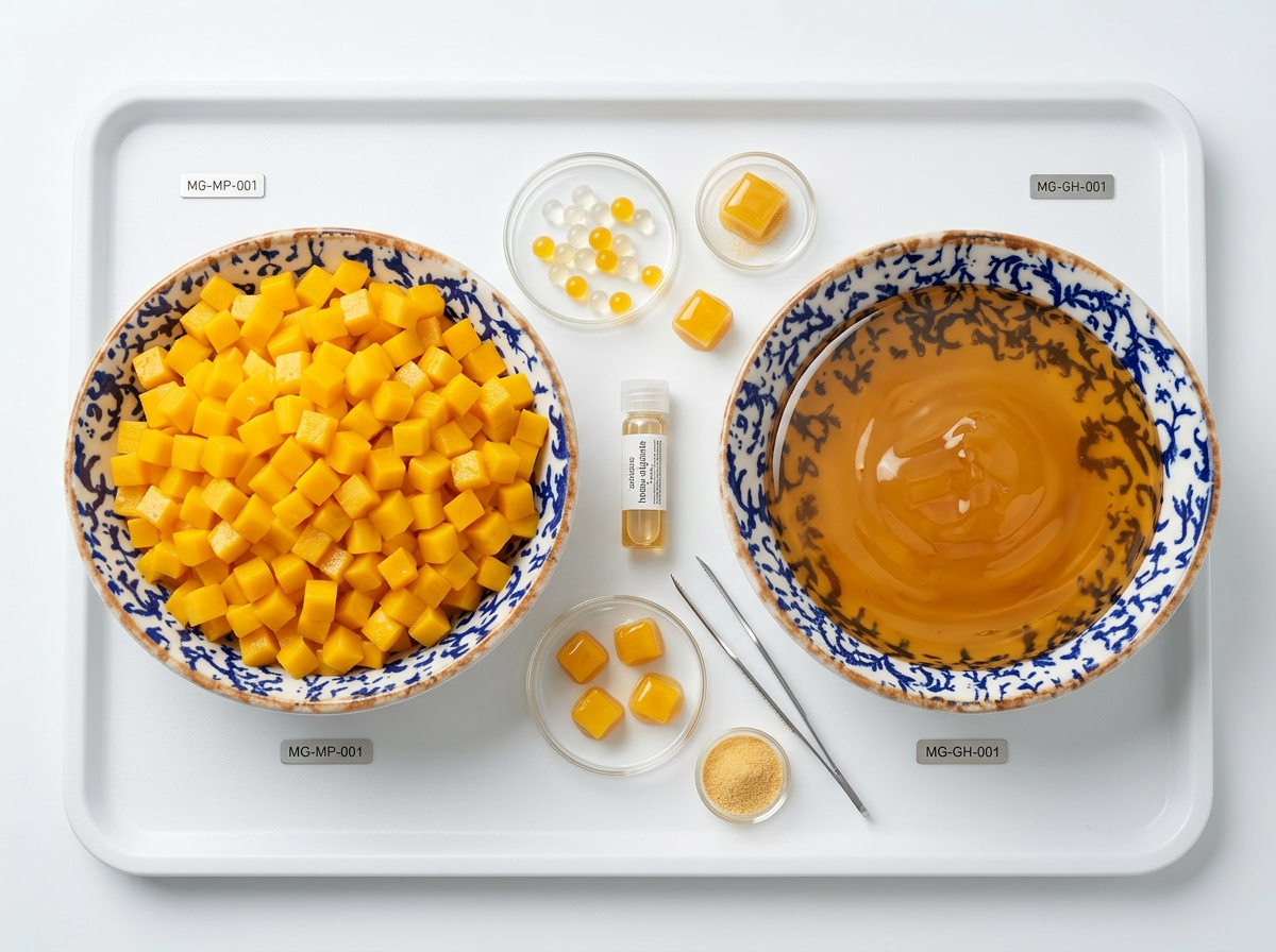 Baklava, pistache y yogurt griego en presentación científica